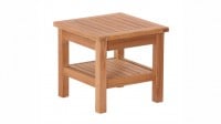Teak Furniture Gallery - Square Side Table with shelf (CE20S)
